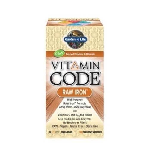 Garden of Life Vitamin Code RAW Železo 30 kapslí