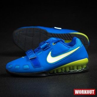 Nike Romaleos 2 Weightlifting Shoes - Hyper Cobalt / Electric Yellow-Black 476927-417