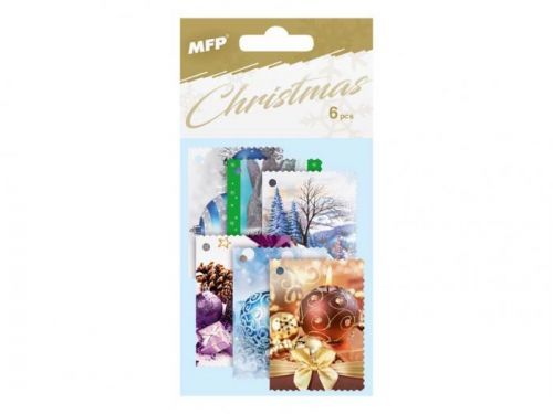 MFP jmenovky na dárky vánoční 6ks