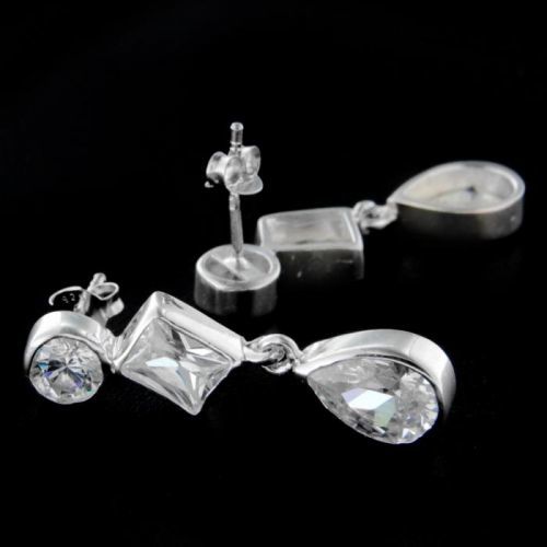 Stříbrné náušnice 15051