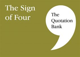 Quotation Bank - The Sign of Four(Paperback / softback)