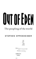 Out of Eden - The Peopling of the World (Oppenheimer Stephen)(Paperback)