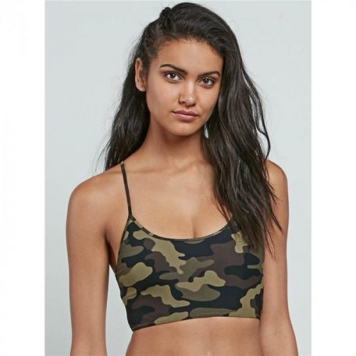 horní díl VOLCOM - Cant Sea Me Crop Dark Camo (DCA)