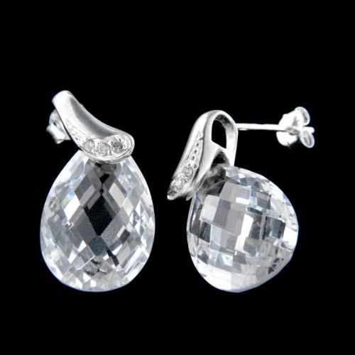 Stříbrné náušnice 15046