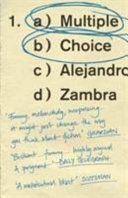 Multiple Choice (Zambra Alejandro)(Paperback)