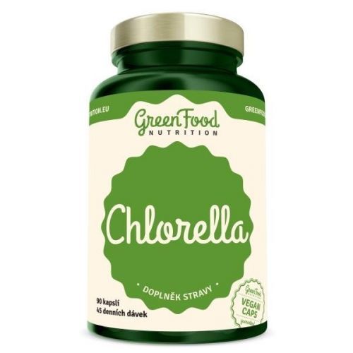 GreenFood Chlorella vegan 90 kapslí