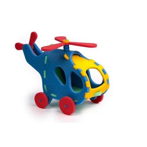 MALÝ GÉNIUS Pěnové puzzle - Vrtulník 3D