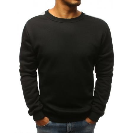 Pánská mikina bez kapuce černá