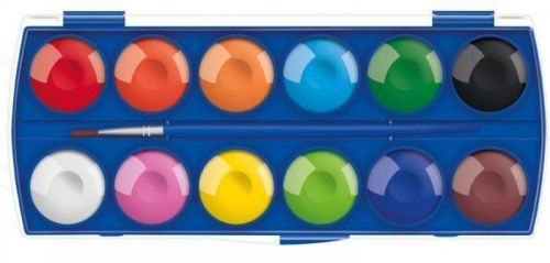 Vodové barvy - set 12 barev