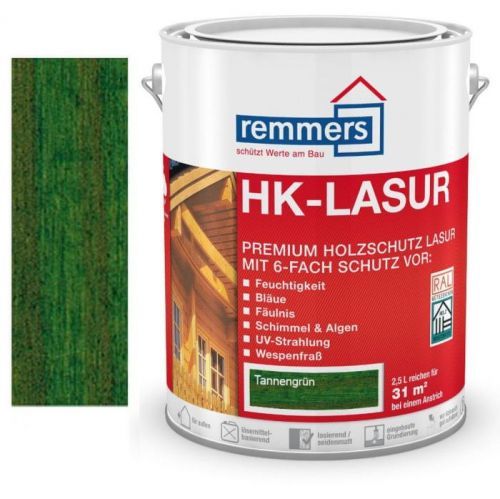 Remmers REMMERS HK Lasur 2254 2,5L TANNENGRÜN - ZIELONY- JEDLOVĚ ZELENÁ