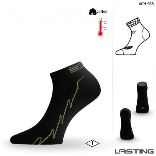 Lasting ACH ponožky pro aktivní sport 986 černá Velikost: (42-45) L