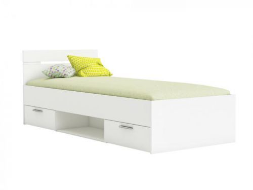 MICHIGAN postel 90x200 cm, bílá