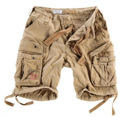 Kraťasy Airborne Vintage Shorts - béžové, L