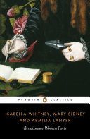 Renaissance Women Poets - Isabella Whitney, Mary Sidney and Aemilia Lanyer (Lanyer Aemilia)(Paperback)