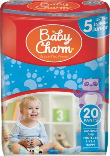 Ontex Group Baby Charm Super Dry Pant vel.5 (12-18 kg)