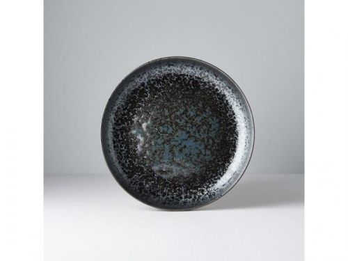 MIJ Mělký talíř s vysokým okrajem Black Pearl 22 cm