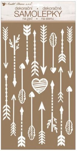 Anděl Samolepka na zeď - Šípy s glitry - 24 x 47,5 cm 10464