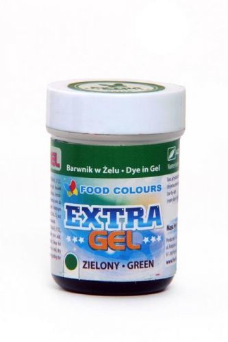 Gelová barva extra zelená 35g - Food Colours