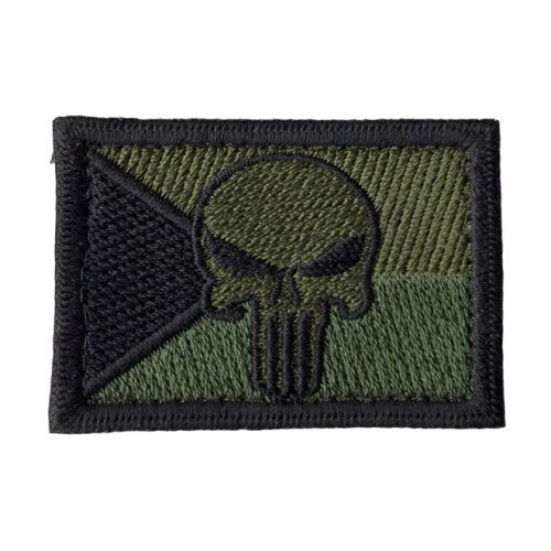 Nášivka: Vlajka Česká republika PUNISHER [55x38] [ssz] barevná