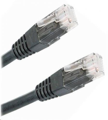 LYNX CS Patch kabel Cat5E, UTP - 1m, černý (PK-UTP5E-010-BLK)