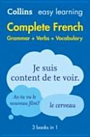 Easy Learning Complete French Grammar, Verbs and Vocabulary (3 Books in 1) (Collins Dictionaries)(Paperback)