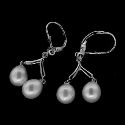 Stříbrné náušnice 16493