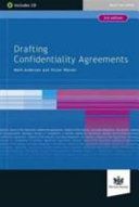 Drafting Confidentiality Agreements (Anderson Mark)(Mixed media product)