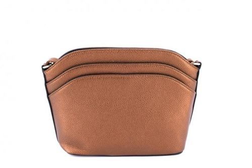 Bronzová dámská crossbody kabelka