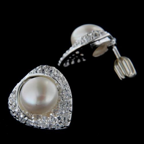 Stříbrné náušnice 14215