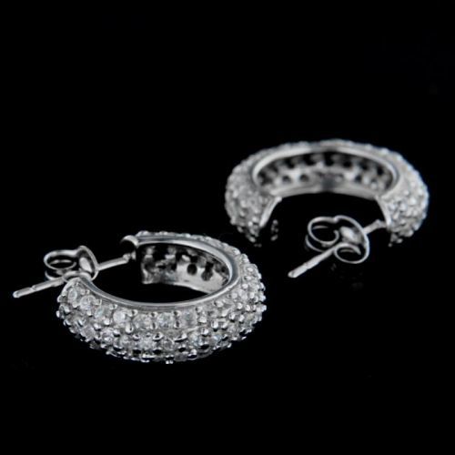 Stříbrné náušnice 14886