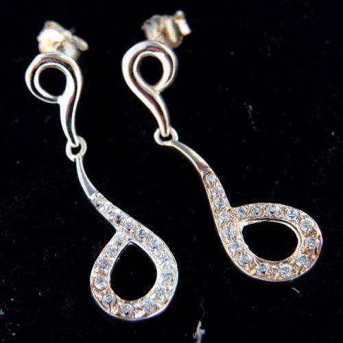 Stříbrné náušnice 14716