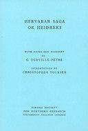 Hervarar Saga ok Heidreks (Turville-Petre Gabriel)(Paperback)