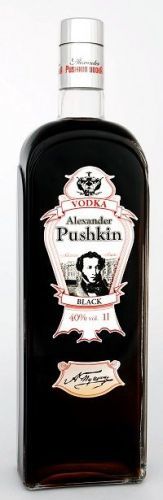 Vodka Alexander Pushkin Black 40% 1l Fruko Schulz