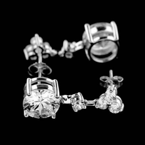 Stříbrné náušnice 15061