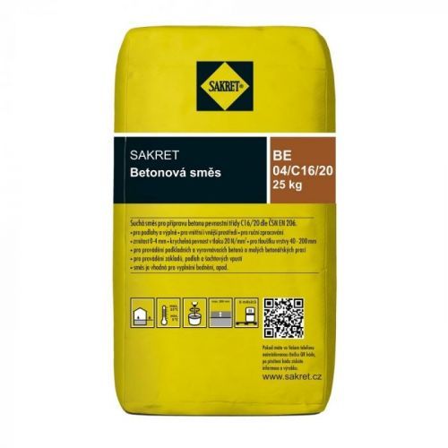 Suchá betonová směs Sakret BE 04/C16/20, 25 kg
