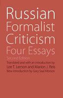 Russian Formalist Criticism - Four Essays (Lemon Lee T.)(Paperback)