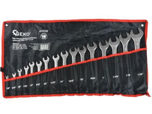 Klíče ploché sada 16ks, 1/4