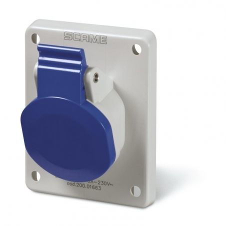SCAME 200.01663 Vestavná zásuvka TYP-3A 16A 200-250V IP44