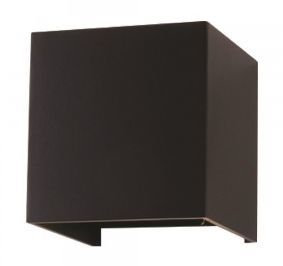 LED Solution Černé fasádní LED svítidlo 6W Barva světla: Teplá bílá 7078