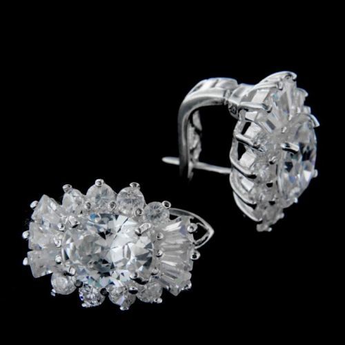 Stříbrné náušnice 15055