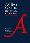 Collins Pocket English Dictionary and Thesaurus (Collins Dictionaries)(Paperback)