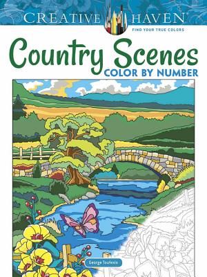 Creative Haven Country Scenes Color by Number (Toufexis George)(Paperback / softback)