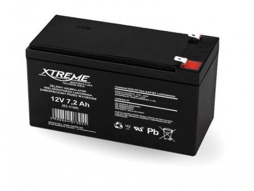 XTREME Nabíjecí gelová baterie 12V 7.2Ah