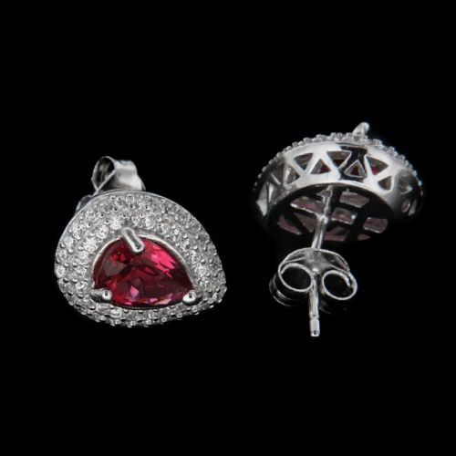 Stříbrné náušnice 25019