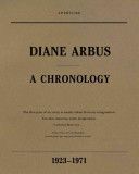 Diane Arbus: A Chronology (Arbus Diane)(Paperback)