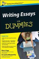 Writing Essays For Dummies (Page Mary)(Paperback)