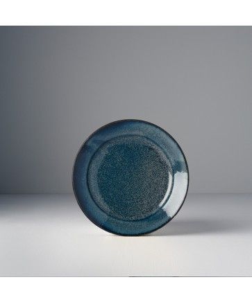 MIJ Mělký talíř Indigo Blue 17 cm