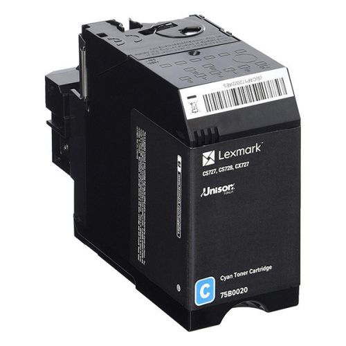 Lexmark originální toner 75B0020, cyan, 10000str., high capacity, Lexmark CS727, CS728, CX727