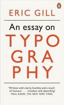 Essay on Typography (Gill Eric)(Paperback)