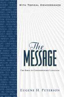 Message Bible-MS-Numbered - The Bible in Contemporary Language (Peterson Eugene H)(Pevná vazba)